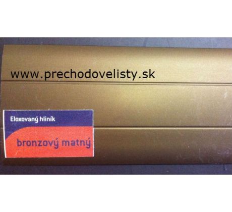 Bronzový Matný, Ukončovací profil vŕtaný 30x8 mm, hrúbka 5 mm, dĺžka 250 cm