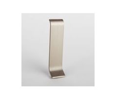 Strieborný Matný, lakovaný, Priamy napájací prvok k soklovému profilu 58x12 mm, PVC,