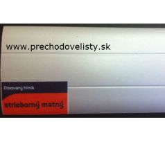 Strieborný Matný, Ukončovací profil samolepiaci 24x6 mm, hrúbka 4,5 mm, dĺžka 270 cm