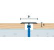 Šampanský Matný, Prechodový profil ohýbateľný 24x6 mm, dĺžka 270 cm