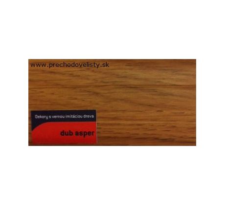 Dub Asper Schodová hrana samolepiaca 24,5x10 mm, dĺžka 90 cm