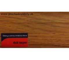 Dub Asper Schodová hrana samolepiaca 24,5x10 mm, dĺžka 270 cm
