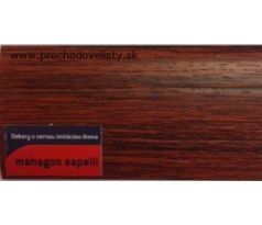 Mahagón Sapelli Schodová hrana samolepiaca 24,5x10 mm, dĺžka 270 cm
