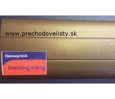 Bronzový matný Schodová hrana samolepiaca 24,5x20 mm, dĺžka 90 cm