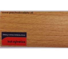 Buk Sylvatica Schodová hrana samolepiaca 24,5x20 mm, dĺžka 90 cm