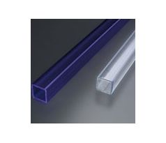 Trubica pre LED svetlá, 10x10 mm, akrylát, farba modrá, dĺžka 200 cm