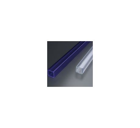 Trubica pre LED svetlá, 10x10 mm, akrylát, farba modrá, dĺžka 200 cm